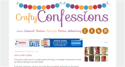 Desktop Screenshot of craftyconfessions.com